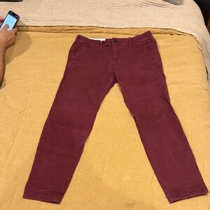 Hollister Men's Maroon Chinos